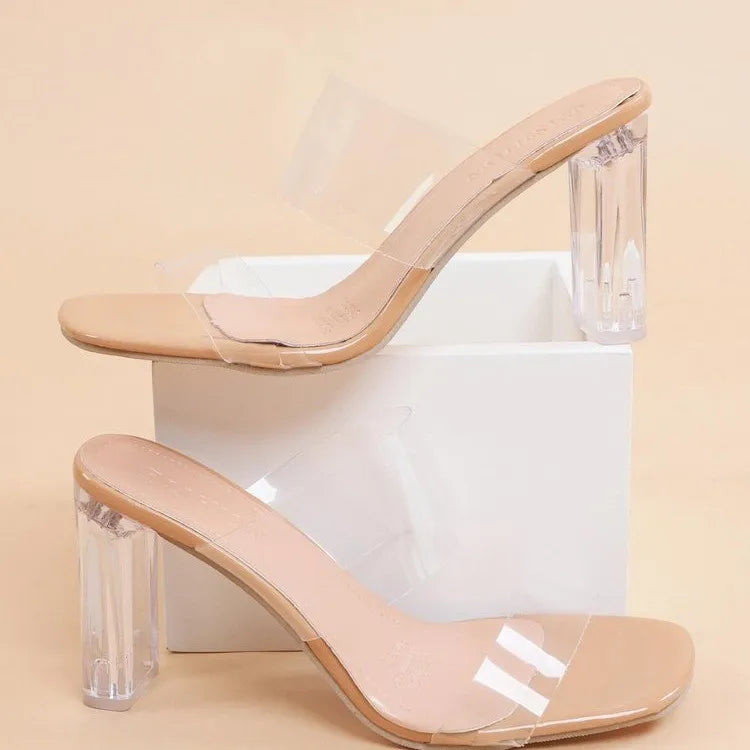 Transparent Women Toe Sandals